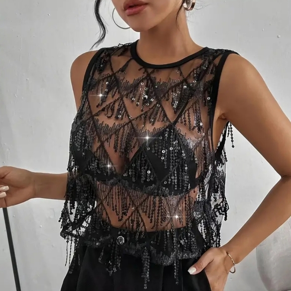 Sequin Top - Picture 2 of 5